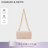 CHARLES&KEITH质感菱格链条小方钱包女包包女包生日七夕礼物送女友CK6-10680924 Light Pink浅粉色 XS