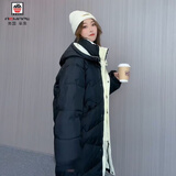 AEMAPEoversize面包服羽绒棉衣棉服女2026年新款冬季外套中长款厚棉袄潮 显瘦雅黑 S