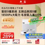 石头（roborock）扫地机器人扫拖一体 P20 自动上下水版 自动集尘洗拖布烘干补水擦地拖地 A1690RR
