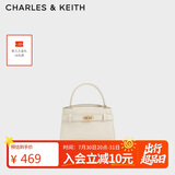 CHARLES&KEITH鳄鱼纹手提包斜挎婚包包女包生日礼物送女友CK2-50270880-1