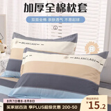 艾薇 A类全棉枕头套学生单人枕芯套纯棉枕套一个 罗马时代 48*74cm