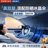 卡恩欧【德国顶配】汽车遮阳伞前挡风玻璃遮阳档板车子防晒隔热2026新款 全车型通用【加厚冰晶纳米丨全覆盖降温空调伞】 【赠高端收纳袋】全车适配通用丨不伤前挡风玻璃