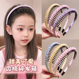 晶蕾儿童发箍女2026新款女童带齿防滑头箍不勒头小学生压碎发发卡头饰