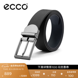 爱步（ECCO）男士皮带 金属针扣腰带男 皮带 9105892 黑色/午夜蓝910589291158 120cm