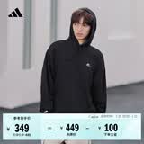 adidas休闲加厚毛圈连帽卫衣套头衫男女秋冬阿迪达斯官方轻运动   黑色   L