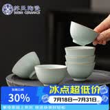 苏氏陶瓷汝窑开片六杯开片可养金线个人杯主人杯品茗杯6个J1035