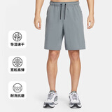 耐克NIKE男子运动短裤9英寸 夏季梭织 跑步速干DV9331-084黑/灰 XL