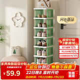 安尔雅鞋架门口多层家用简易置物架收纳柜整理架创意门口浴室宿舍简约