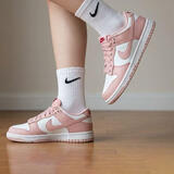 耐克NIKE女子休闲板鞋 DUNK 百搭大童运动鞋DO6485-600白粉35.5