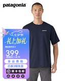 巴塔哥尼亚（Patagonia）男女情侣款通勤P-6 Logo混纺棉休闲潮流户外透气短袖T恤 38504 NENA S 164/175(CM)  60/69(KG)