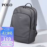 POLO双肩包男士大容量背包旅行学生书包16/17.3英寸电脑包商务出差包