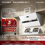 TOYO東洋（日本）抽油烟机家庭厨房侧吸油烟机双电机大吸力开放式自开合面板抽烟机体感清洗 【900mm流光白】双核电机 - 围板可拆卸