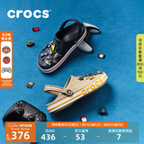 CROCS卡骆驰贝雅卡骆班洞洞鞋轻便耐磨拖鞋一脚蹬休闲鞋|205089 深蓝/辣椒红-4CC（含智必星） 40 (250mm)