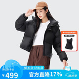骆驼黑钻3.0短款羽绒服女装冬新款保暖防风连帽羽绒外套面包服S