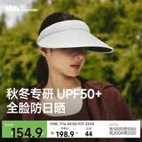 蕉下（beneunder）遮阳帽女太阳帽空顶帽防晒帽防紫外线遮脸时尚百搭灰