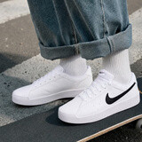 耐克（NIKE）男鞋板鞋 2026新款夏季时尚运动鞋舒适耐磨低帮运动休闲鞋滑板鞋 COURT/简约白黑 42
