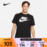 耐克（NIKE）26年夏季新款男子美式复古Logo印花运动速干短袖T恤 AR5005-010 L
