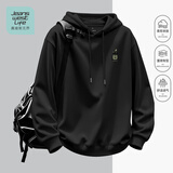 JEANSWEST LIFE真维斯连帽卫衣男春秋重磅潮流外套休闲绿色盆栽学生宽松百搭上衣