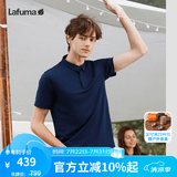 LAFUMA乐飞叶polo衫男 户外运动透汽T恤速干短袖翻领上衣 LMTS4BS60 藏青色NV 170/92A（46）