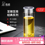 希诺单层玻璃杯2026新款大容量水杯男家用办公车载泡茶杯子XN-CD002E
