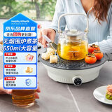 摩飞电器（Morphyrichards）养生壶电陶炉煮茶器煮茶炉多功能围炉煮茶黑茶花茶泡茶蒸茶器不挑器具0.65L MR6083 白
