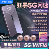 夏新5g随身wifi6移动无线网卡免插卡路由器无限速流量车载便携网络高速mifi移动热点笔记本 【5G性能版-高级灰】WiFi6千兆双频双旗舰芯片