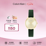 Calvin KleinCK手表永恒款皮带复古时尚石英女表小绿表25200147