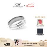 丹尼尔惠灵顿（DanielWellington）[七夕情人节礼物]dw戒指女陶瓷白月光银戒指54号情侣款049