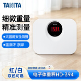 百利达（TANITA） HD-394 电子体重秤 人体秤家用精准减肥专用 日本品牌健康秤 白色 