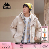 卡帕（Kappa）复古运动羽绒服情侣男女冬连帽550蓬防寒保暖棒球服 K0EZ2YY01D