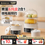 志高（CHIGO）煮蛋器 电炖盅隔水炖电炖锅 蒸蛋器小型1-2人自动断电2026款 智能预约家用多功能早餐机ZNZDQ003