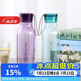 乐扣乐扣（LOCK&LOCK）ECO户外运动水杯户外便携塑料水壶男女杯子两件套（550ml*2） 