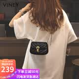viney包包女包牛皮斜挎手机包洋气单肩链条包生日七夕情人节礼物送女友