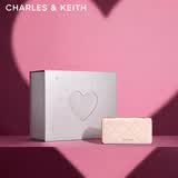 CHARLES&KEITH质感菱格链条小方钱包女包包女包生日礼物送女友CK6-10680924 SOFT PINK浅粉色 XS