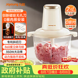 九阳（Joyoung）绞肉机家用绞馅机碎肉机电动多功能料理搅拌打肉馅蒜蓉机不锈钢磁吸无孔搅肉机LA356