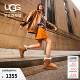UGG秋季新款女士时尚舒适保暖纯色平底圆头短筒休闲雪地靴 1174517 CHE | 栗色 36