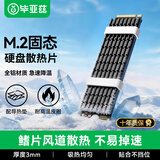 毕亚兹 M.2固态硬盘散热片NVME散热器NGFF散热马甲导热硅胶片铝合金散热贴片散热盔甲笔记本台式机SSD