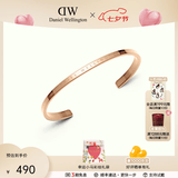 丹尼尔惠灵顿（DanielWellington）[七夕情人节礼物]dw手镯女经典系列开口手镯情侣款 【热卖圈口】玫瑰金小号 DW00400003
