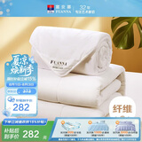 富安娜 舒暖七孔抗菌 纤维被 二合一子母被四季被 9斤 230*229cm 白色