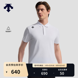 迪桑特（DESCENTE）DESCENTE迪桑特TRAINING系列男士吸湿速干D-TOUGH短袖POLO衫新品 WT-白色 2XL (185/104A)