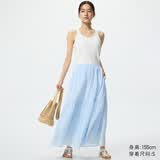 优衣库层叠长裙/常规款女装半身裙26春夏新款484820 484821 484820/60浅蓝色 XL