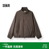 森马（Semir）外套男款宽松立领夹克青年质感秋冬上衣时尚简约109725108114