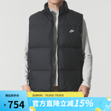 耐克（NIKE）羽绒马甲男装 2025冬季新款户外休闲运动服防寒保暖背心夹克外套 IB2978-010 L