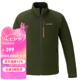 mont·bell 户外抓绒衣冲锋衣内胆男轻薄开衫内搭保暖上衣 1114881 DGN深绿色 XL