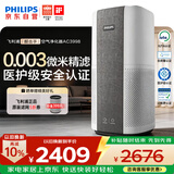 飞利浦（PHILIPS）【0.003微米精滤】空气净化器孕妇婴儿专用新房除甲醛除二手烟味螨尘病毒细菌花粉过敏原AC3998