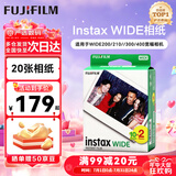 富士（FUJIFILM）instax 拍立得三寸相纸/彩边适用于mini9/11/12/13/evo/wide五寸相纸 生日礼物 送礼奖品 女生礼物 WIDE五寸宽幅相纸 20张