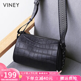 viney牛皮包包女包斜挎枕头包妈妈包中年单肩生日七夕情人节礼物送女友