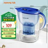 九阳（Joyoung）家用滤水壶过滤净水器 3.5L(蓝色）智能换芯提醒 JYW-B05E1壶1芯
