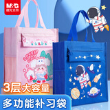 晨光(M&G)文具小学生补习袋补课手提袋书包书袋美术袋帆布包学习袋作业袋 草莓囡囡粉色