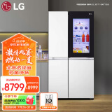 LG【敲一敲门中门】655升大容量变频双开门对开门风冷无霜净化系统多维风幕S651SW76B节能净味冰箱